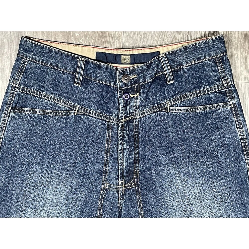 Vintage Marithe Francois Girbaud Wide Leg Baggy Denim Jeans - Men Size 34 X 29 - Picture 10 of 16